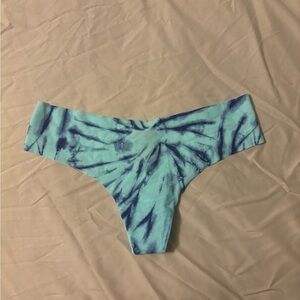 NWT PINK Victoria’s Secret Blue Tie-Dye No Show Thong